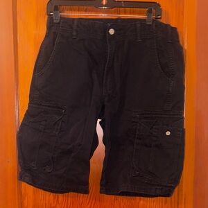 Vintage Levi's Men's Black Cargo Shorts